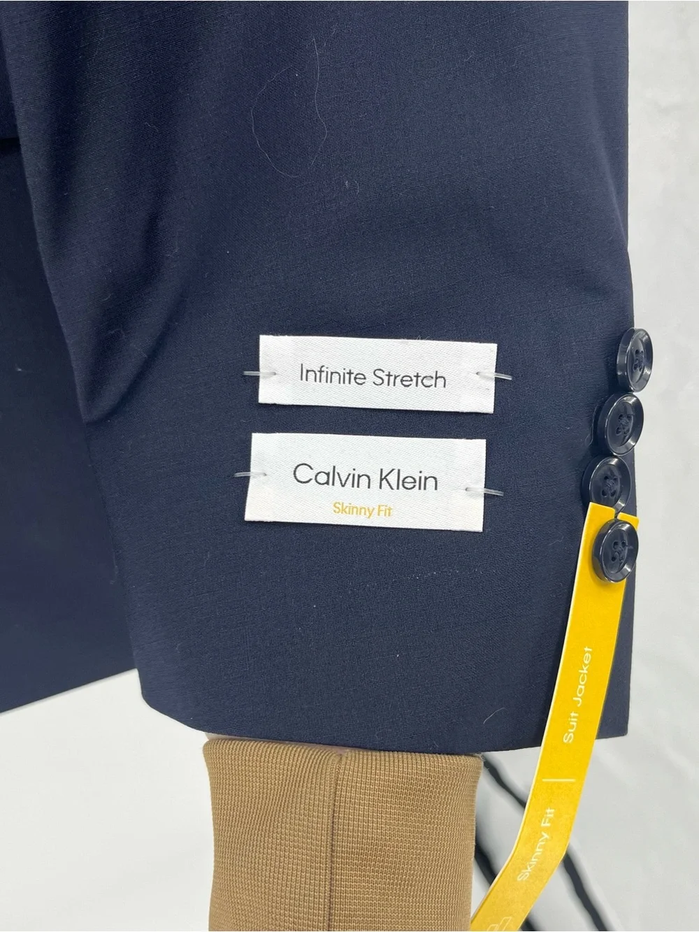 Calvin Klein Men's Dark Navy Two-Button Blazer